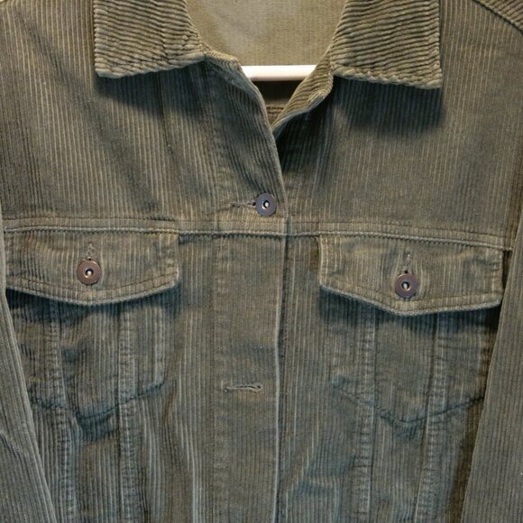 ZARA khaki corduroy over shirt size M - Picture 2 of 7